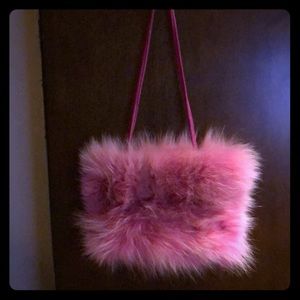 Paola by p.d.l rabbit fur purse made in Italy.